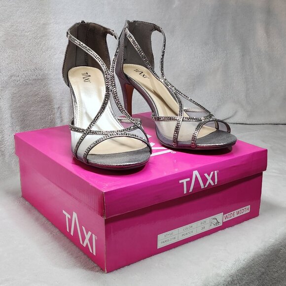 *New Low Price* Taxi Paris Heels Pewter - Picture 1 of 16